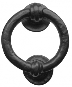 Black Antique Ring Door Knocker